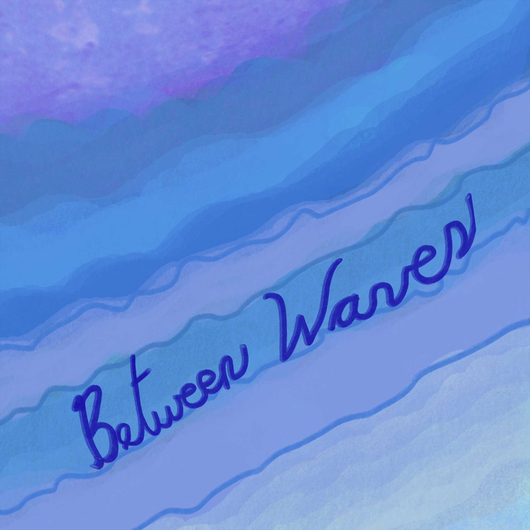 Blue waterlike visual study by Robert Marleton